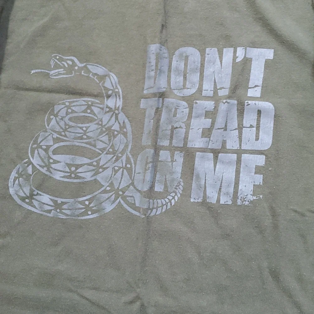 Green Graphic Dont Tread On Me T-Shirts Set - Picture 3 of 4